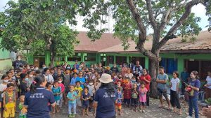 PGRI Flores Timur Lakukan Trauma Healing untuk Anak-Anak Korban Erupsi Ile Lewotobi