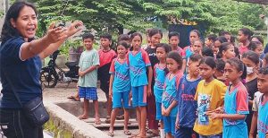 PGRI Flotim Beri Trauma Healing Pasca Bencana Erupsi Gunung Lewotobi Laki-Laki