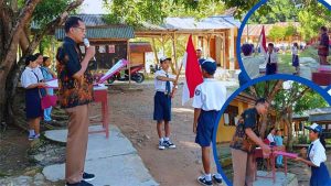 Pengurus Baru OSIS SMP Negeri 2 Komodo Dilantik, Sehibun: Jadi Pelopor dan Teladan