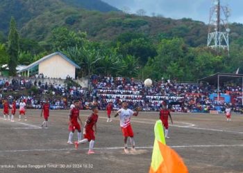 Bon Kota Kalah Tipis 0-1, Ampos Jumpa Arsenal di Partai Final Liga 1 Perseftim Flores Timur