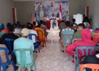 API Rehina Rosari Gelar K3SL di Desa Woloklibang, Adonara Barat, Flores Timur