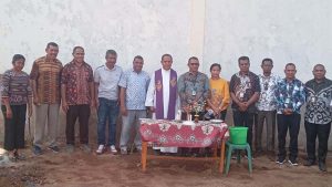 Kakantor Kemenag Flores Timur Letakan Batu Pertama Pembangunan Ruang Kelas Baru SMAK Santa Maria Immculata Adonara