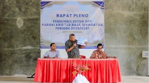 Unggul 4 Suara dari Petahana, Daniel Lejab Pimpin DPP Kristus Raja Wangatoa Peiode 2025-2027