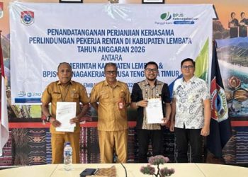 Pemkab Lembata dan BPJS Ketenagakerjaan Teken Kerja Sama Perlindungan Pekerja Rentan