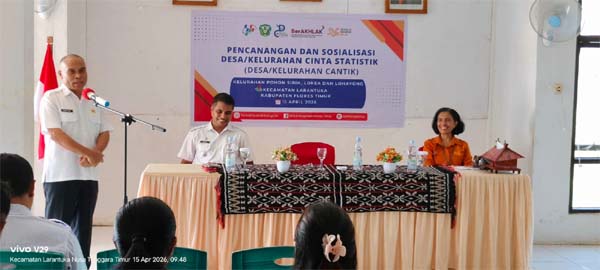 Wabup Flotim Launcing 3 Kelurahan Cantik di Larantuka